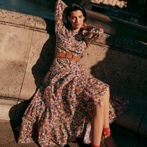 Boden Floral Maxi Dress - Multicolor